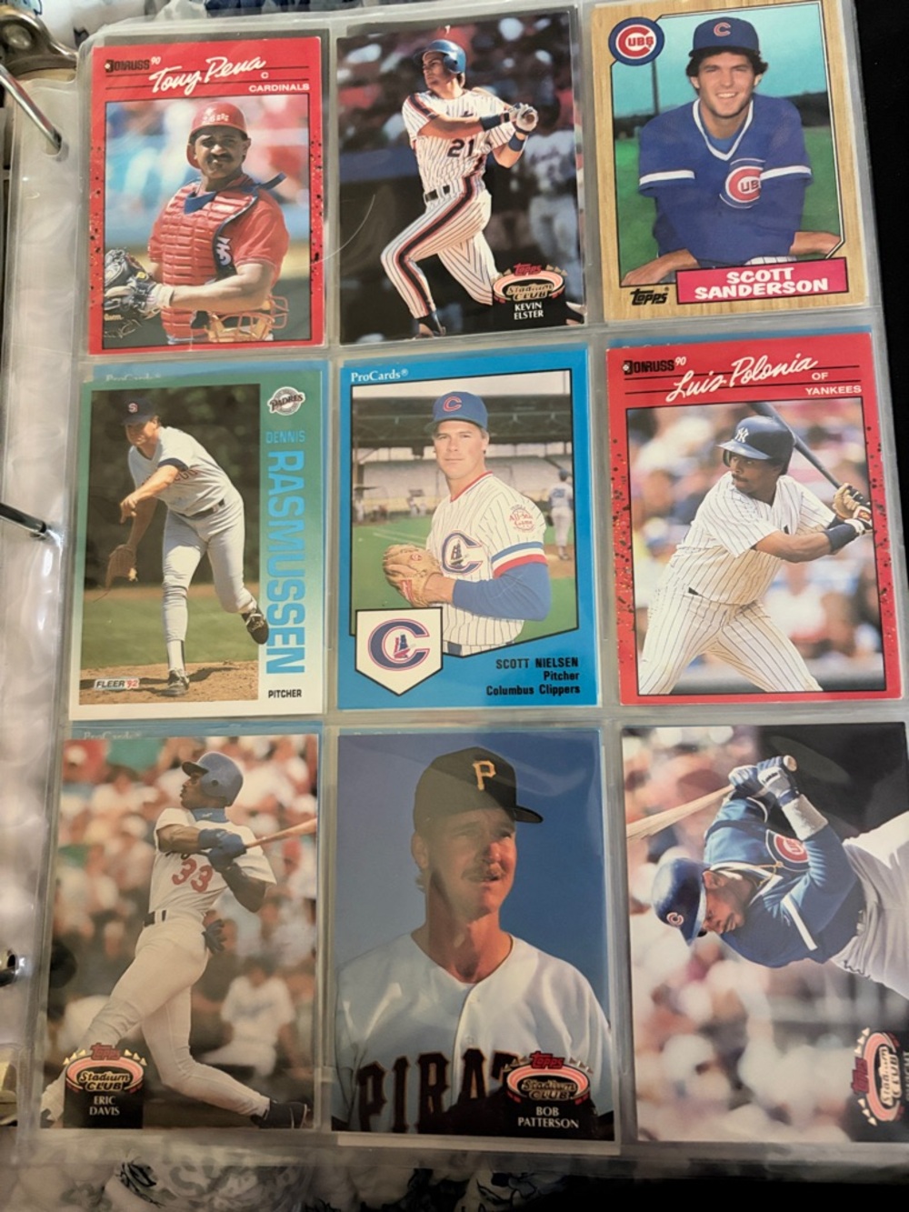 Assorted Baseball Trading Cards – Multi-Color Collectible Set 54 cards